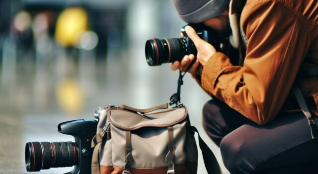 The Reflective Photographer at an Indoor Hub