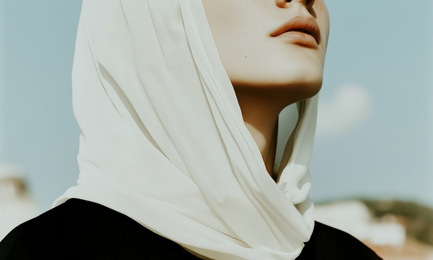 Serene Portrait with Headscarf
